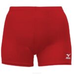 Mizuno voleibol vórtice corto mujer vestir rojo (1010) 668F2241