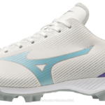 Mizuno Wave Finch Lightrevo tacos de softball moldeados chica zapatos blanco-azul(0050) 668F2177