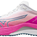 Mizuno zapatilla de running flash de rebelión de onda mujer zapatos blanco-plata(0073) 668F40