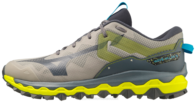 Mizuno zapatilla de trail running wave mujin 9 hombres zapatos gris fantasma-azul degradado (9dre) 668F1 - Image 1