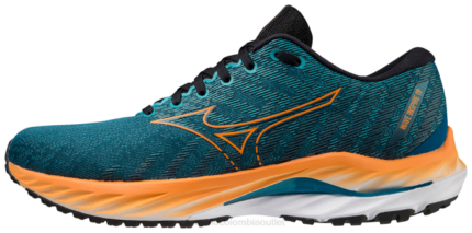 Mizuno zapatilla para correr wave inspire 19 hombres zapatos tinta azul-birdofparadise (5322) 668F44